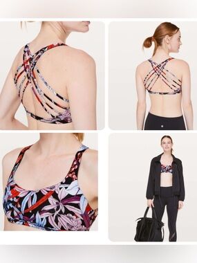 NWOT Lululemon Free To Be Bra (Wild) *Lush Lillies Multi (US 10)